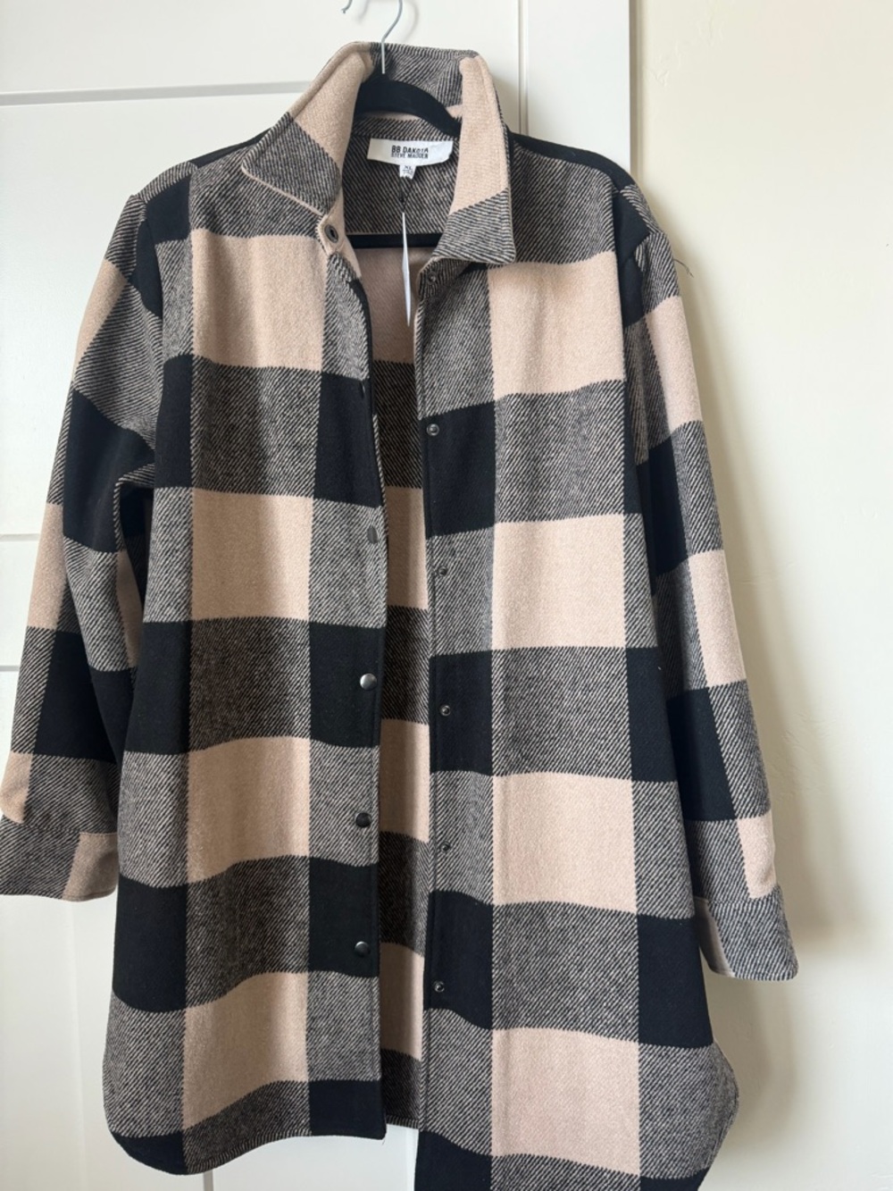 BB Dakota Red and Black Buffalo Plaid Shacket